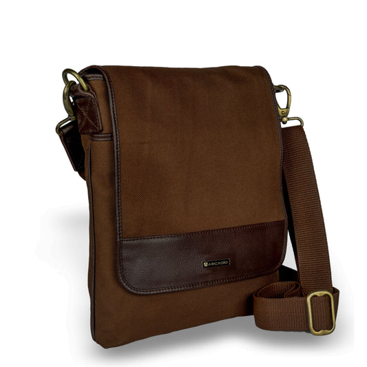 CLASSIC FLIP Cross Body Leather Binded sling Bag ARSB1001BR ARCADIO