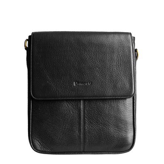 KING SLING Cross Body Leather Sling Bag ARSB1010BK ARCADIO