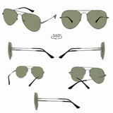 REDEFINED Iconic Metallic Aviator Sunglass AR250
