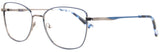 CLASSY Two-Tone Stainless Steel Cat-Eye Frames