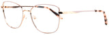 CLASSY Two-Tone Stainless Steel Cat-Eye Frames