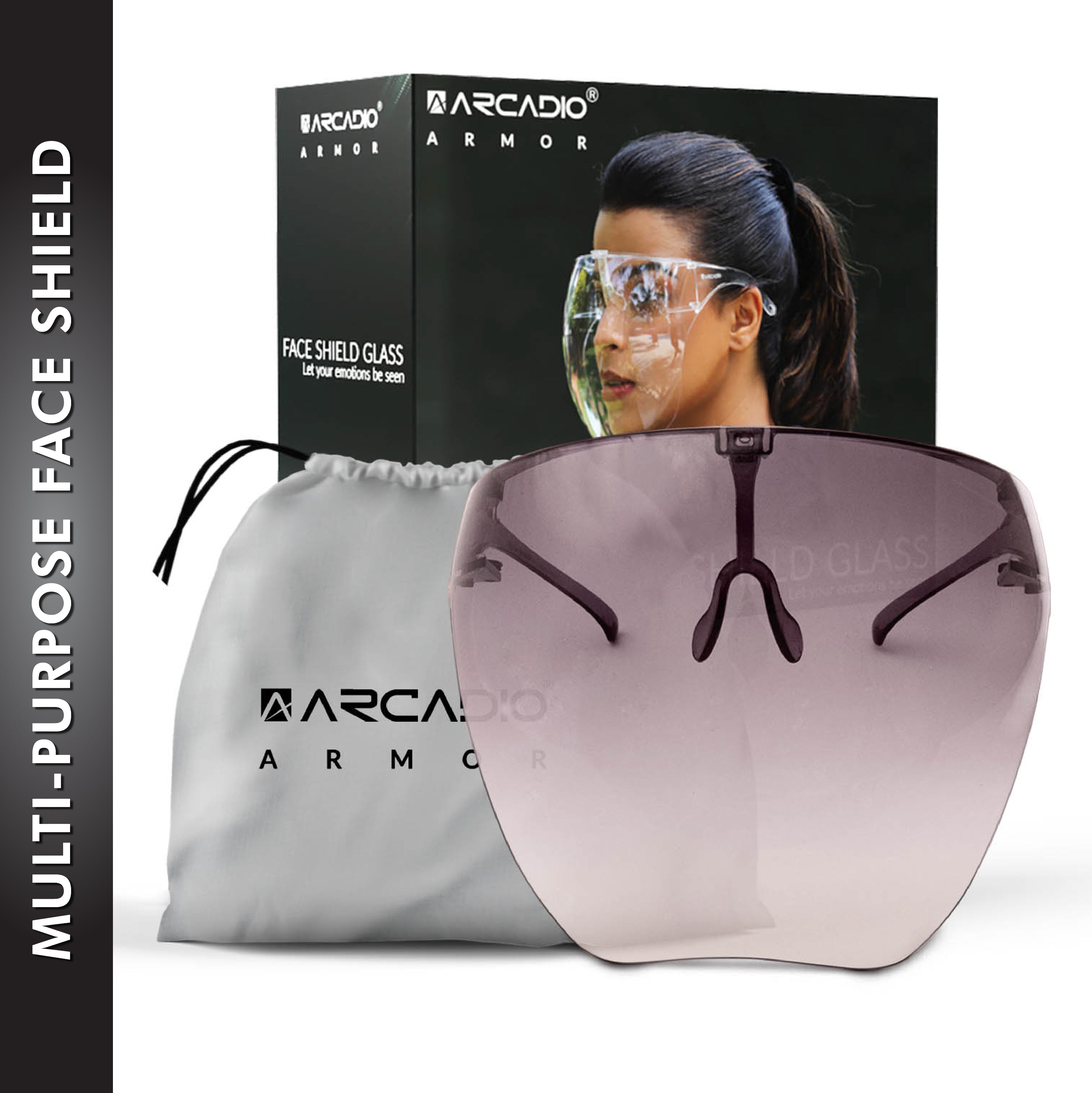 ARCADIO Armor - Multipurpose Face Shield Glass - Grey ARCADIO