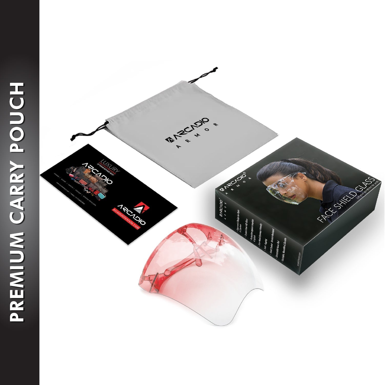 ARCADIO Armor - Multipurpose Face Shield Glass - Peach ARCADIO