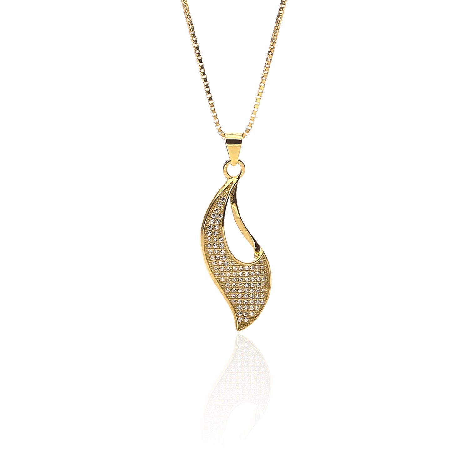 Aphrodite Designer Pendant Necklace and Earrings Set - ARJW1016GD ARCADIO