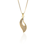 Aphrodite Designer Pendant Necklace and Earrings Set - ARJW1016GD ARCADIO
