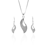 Aphrodite Designer Pendant Necklace and Earrings Set - ARJW1016RD ARCADIO