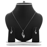 Aphrodite Designer Pendant Necklace and Earrings Set - ARJW1016RD ARCADIO