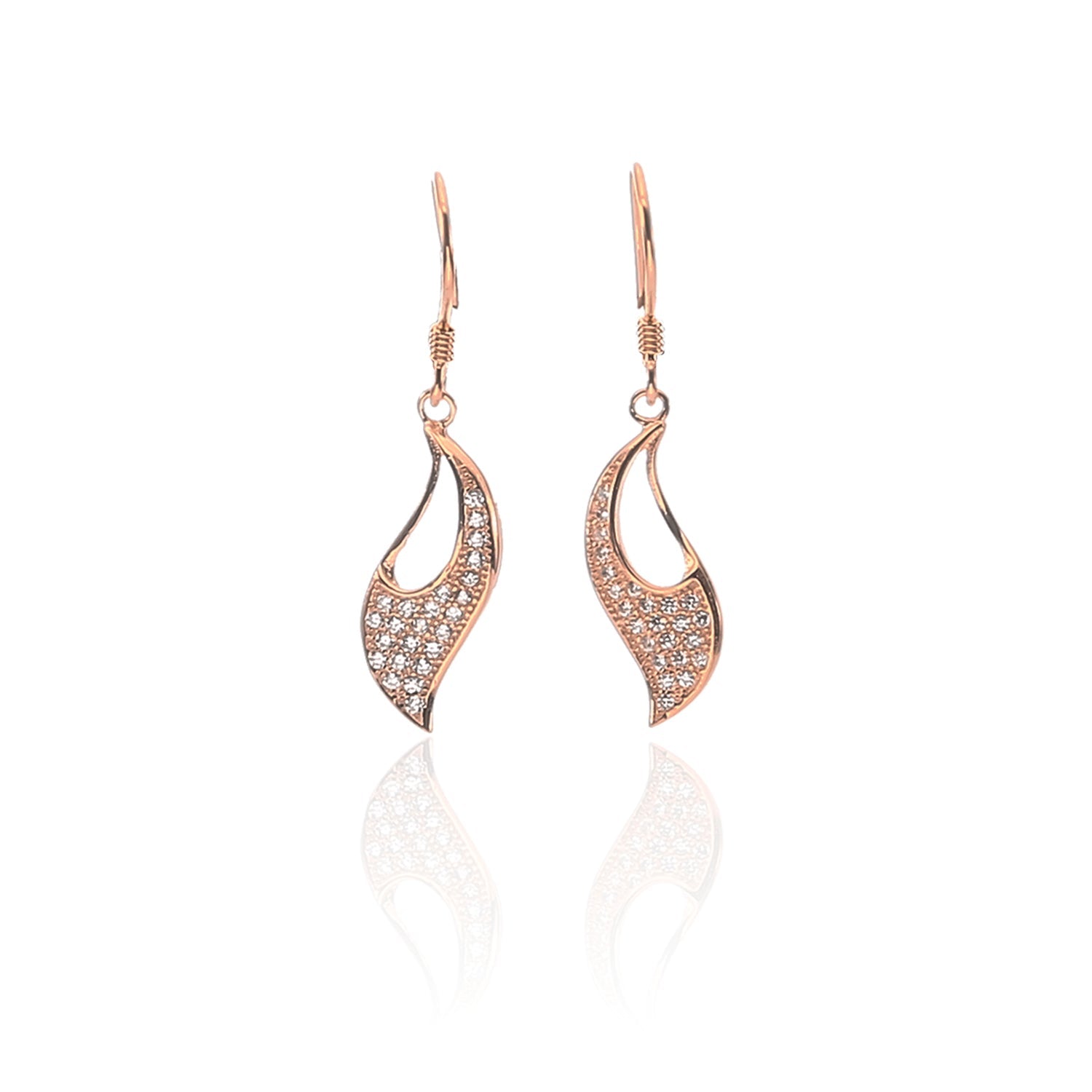 Aphrodite Designer Pendant Necklace and Earrings Set - ARJW1016RG ARCADIO