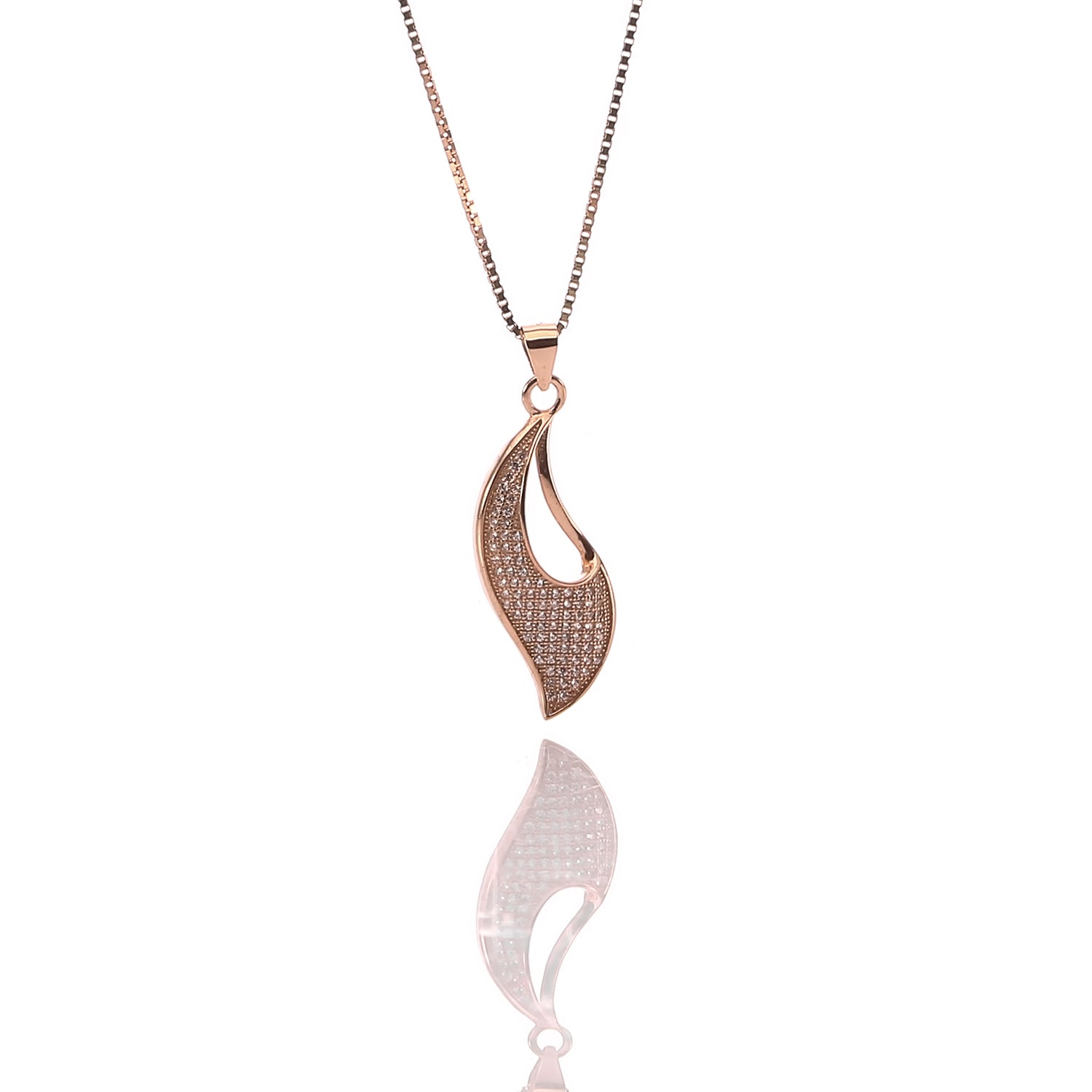 Aphrodite Designer Pendant Necklace and Earrings Set - ARJW1016RG ARCADIO