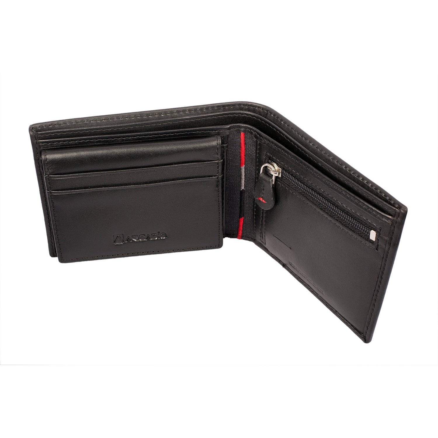 BLACK MAGIC Leather Wallet ARW1002BK ARCADIO