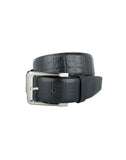 CLASSIC CROC Patterned Leather Belt ARB1012BK ARCADIO