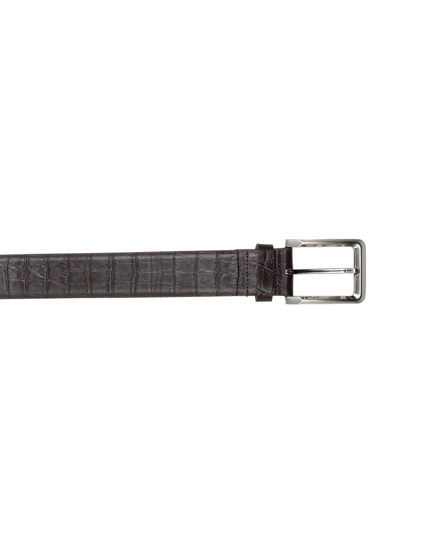 CLASSIC CROC Patterned Leather Belt ARB1012BR ARCADIO