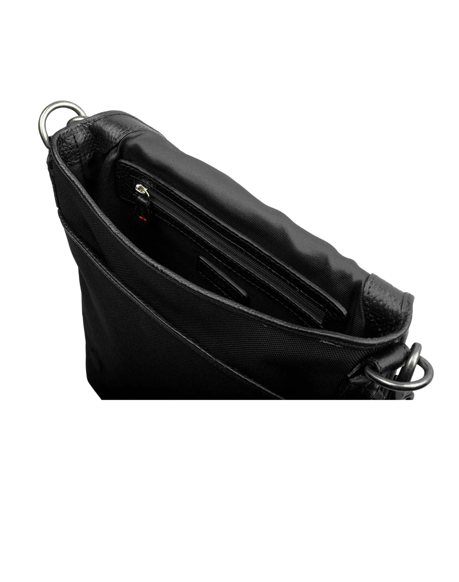 CLASSIC FLIP  Cross Body Leather Binded sling Bag ARSB1001BK ARCADIO