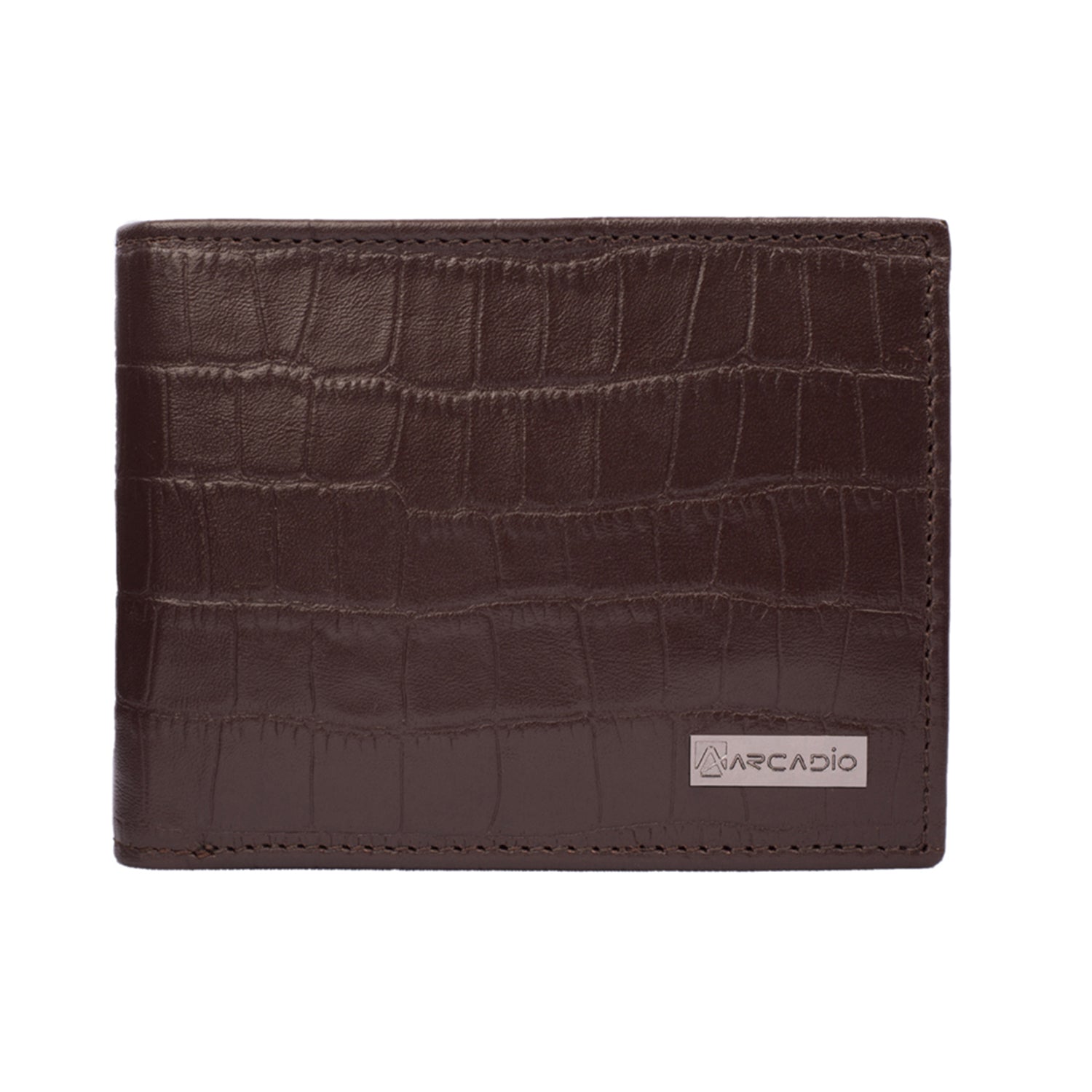 CROCK ‘N’ ROLL Bifold Croc Pattern Leather Wallet - ARW1003 – ARCADIO