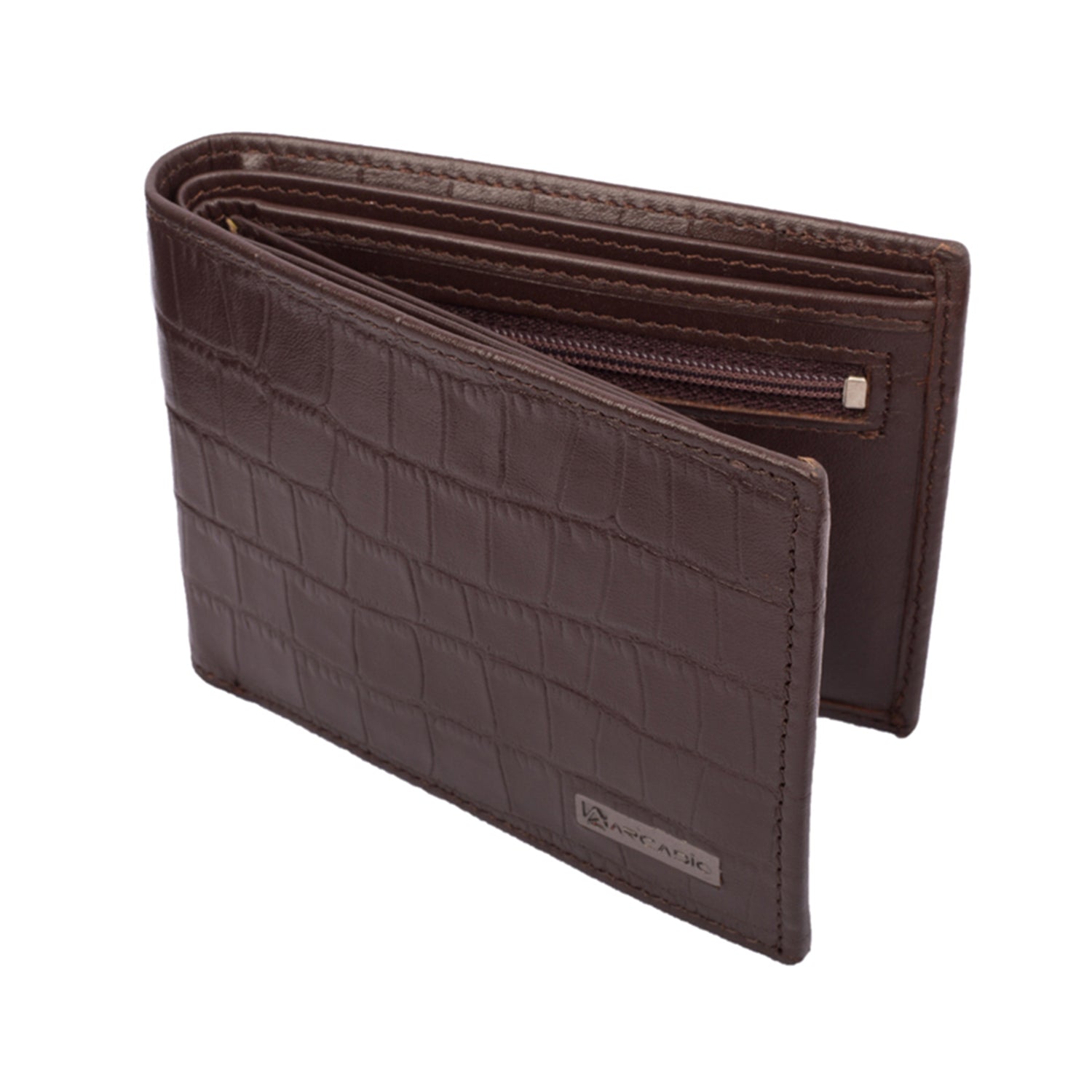 CROCK ‘N’ ROLL Leather Wallet ARW1003BR ARCADIO