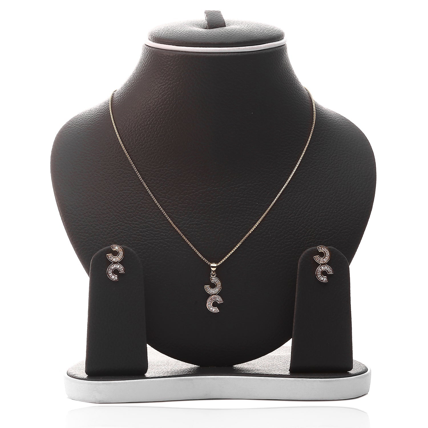 Celena Pendant Necklace and Earrings Set - ARJW1011GD ARCADIO