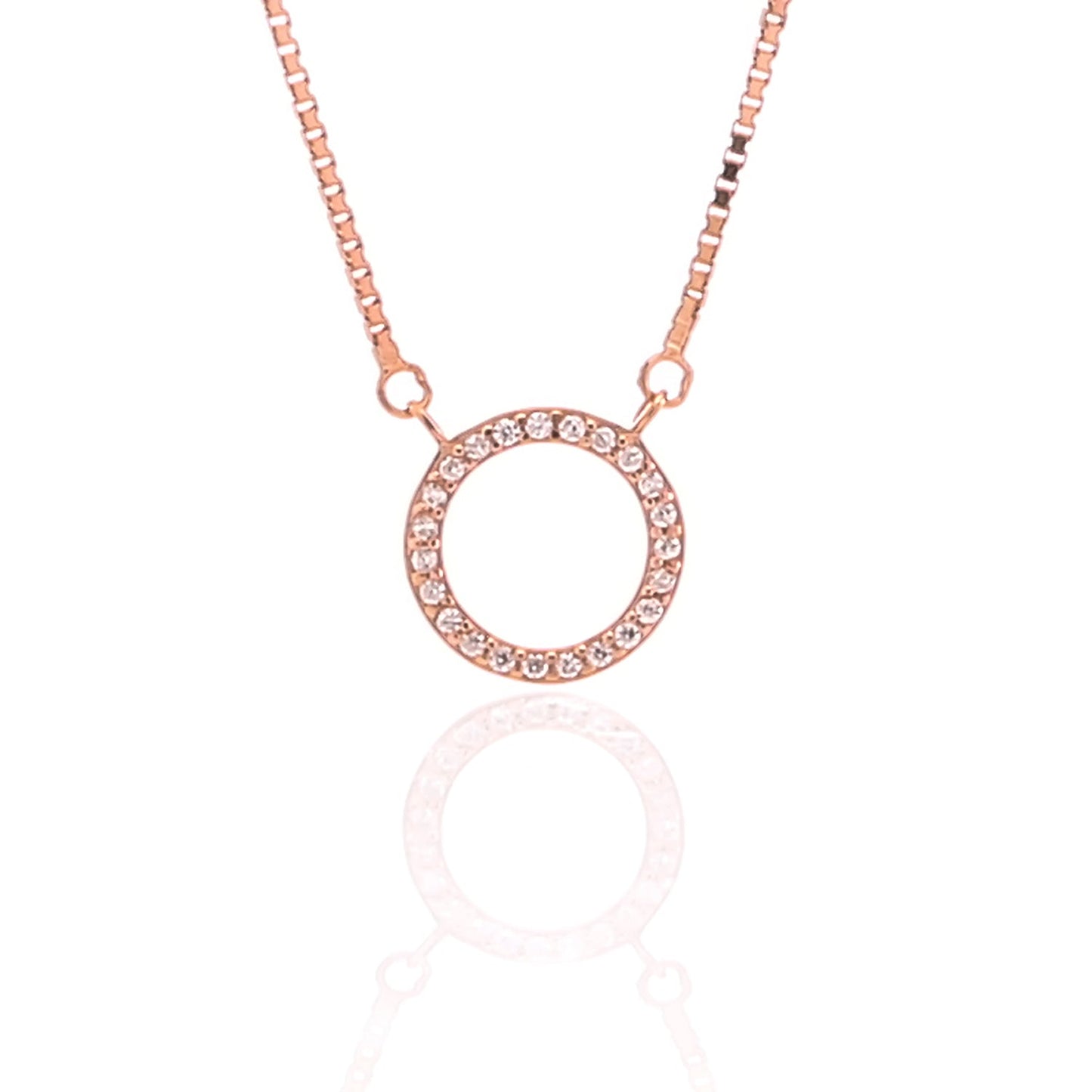 Circle of Life Pendant Necklace and Earrings Set - ARJW1021RG ARCADIO