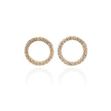 Circle of life Pendant Necklace and Earrings Set - ARJW1021GD ARCADIO