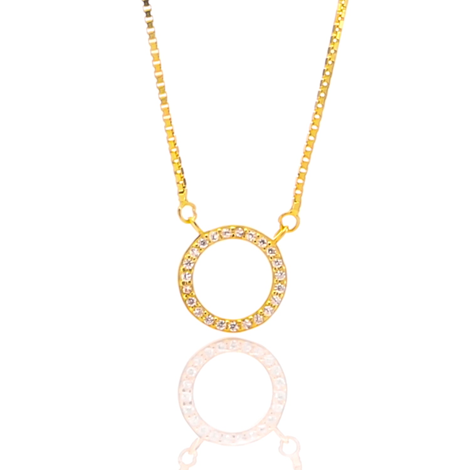Circle of life Pendant Necklace and Earrings Set ARJW1021GD