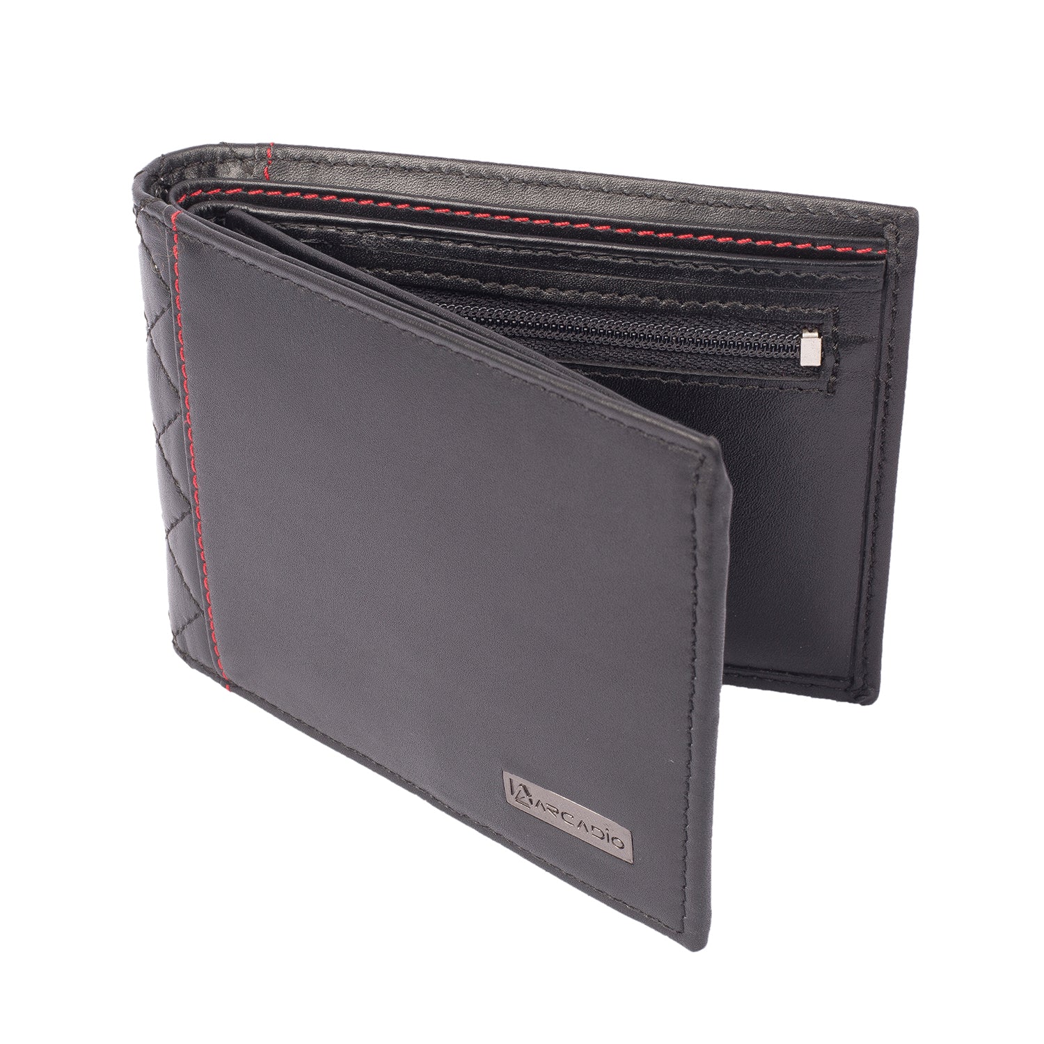 DIAMOND CRUSH Leather Wallet ARW1001BK ARCADIO