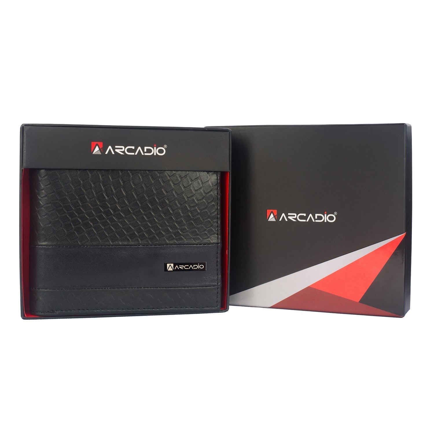 DOUBLE IMPACT Dual Toned Leather Wallet ARW1005BK ARCADIO