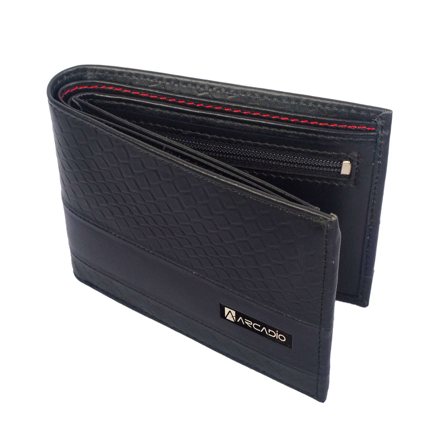 DOUBLE IMPACT Dual Toned Leather Wallet ARW1005BK ARCADIO