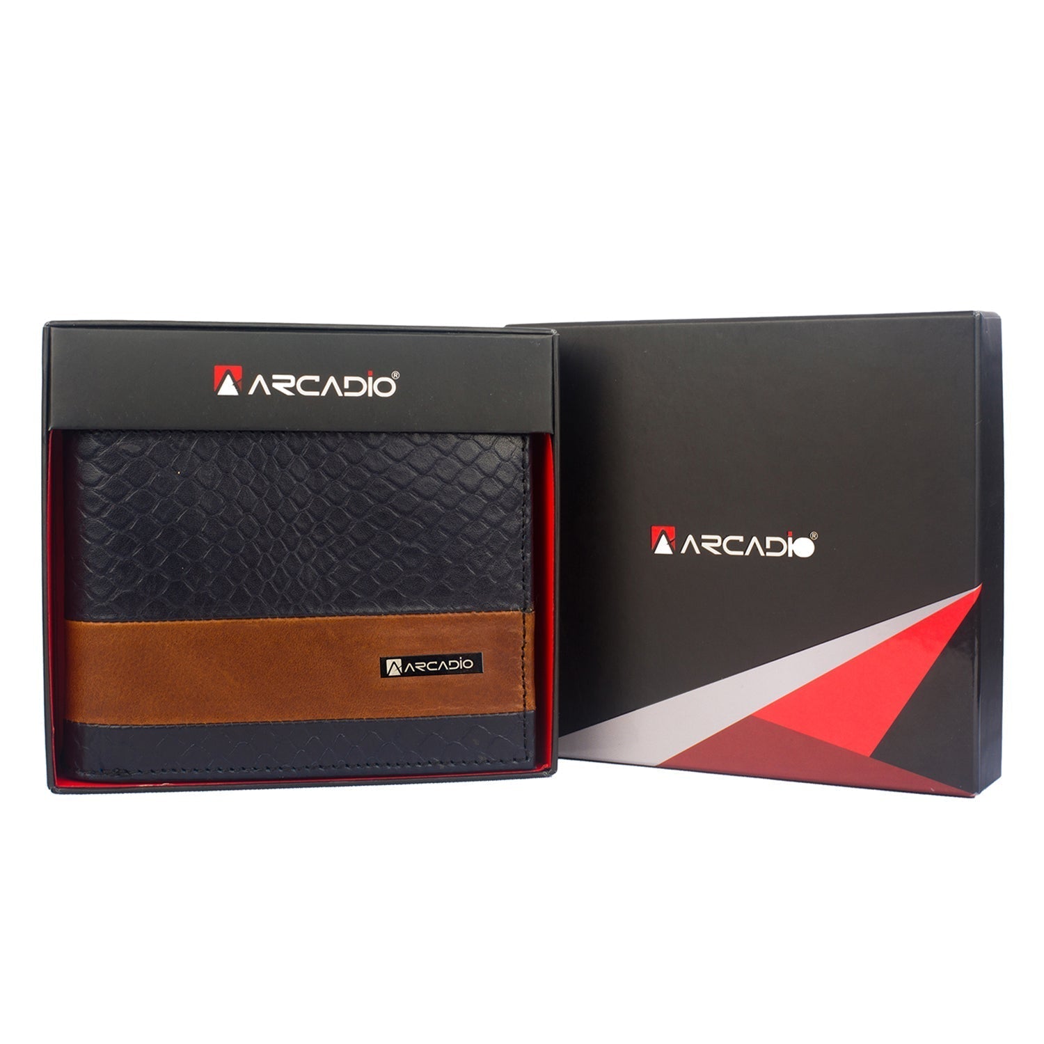 DOUBLE IMPACT Dual Toned Leather Wallet ARW1005NY ARCADIO