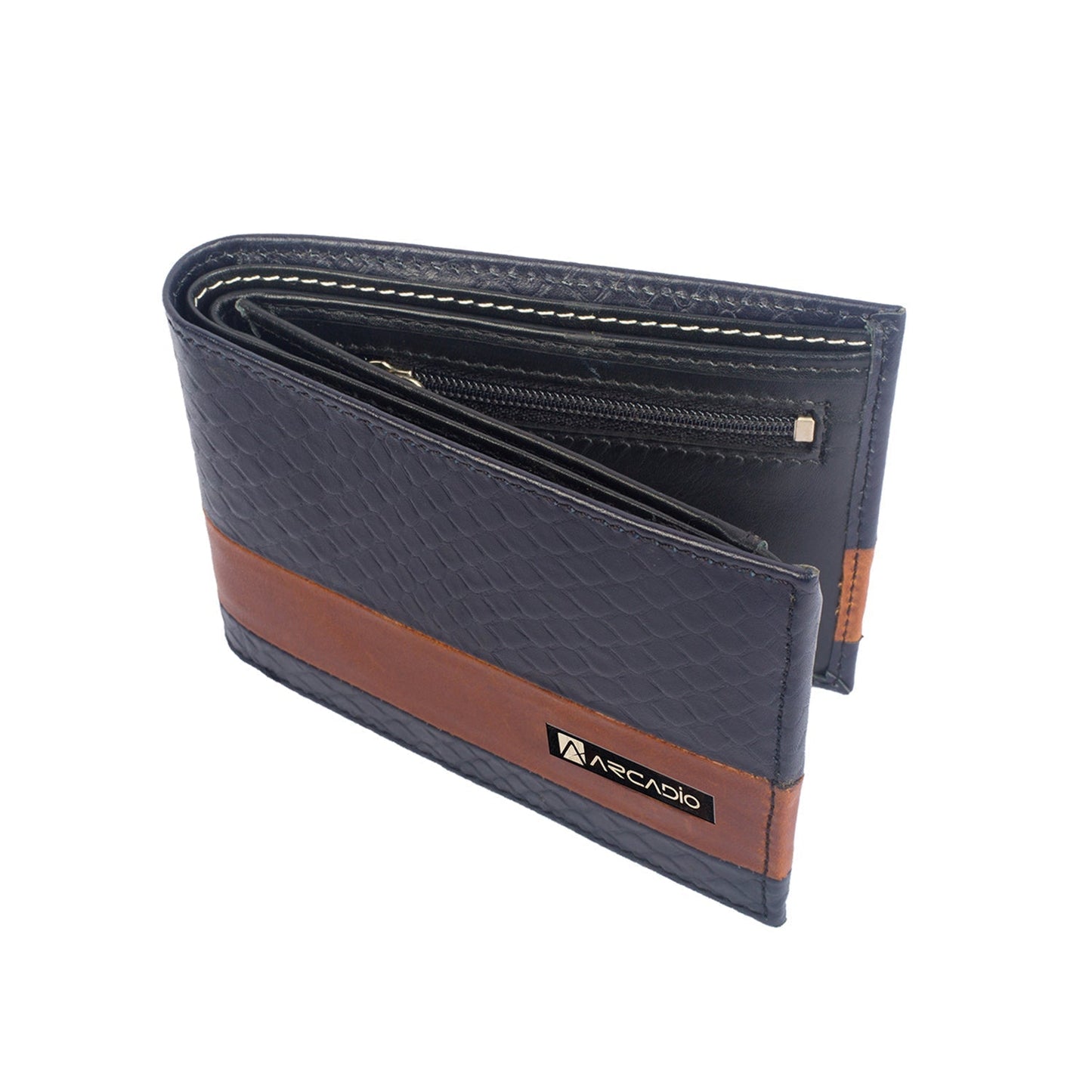 DOUBLE IMPACT Dual Toned Leather Wallet ARW1005NY ARCADIO