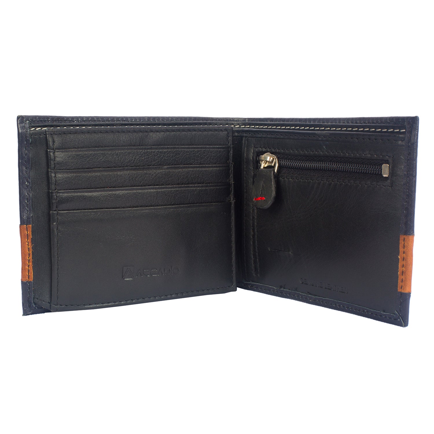 DOUBLE IMPACT Dual Toned Leather Wallet ARW1005NY ARCADIO