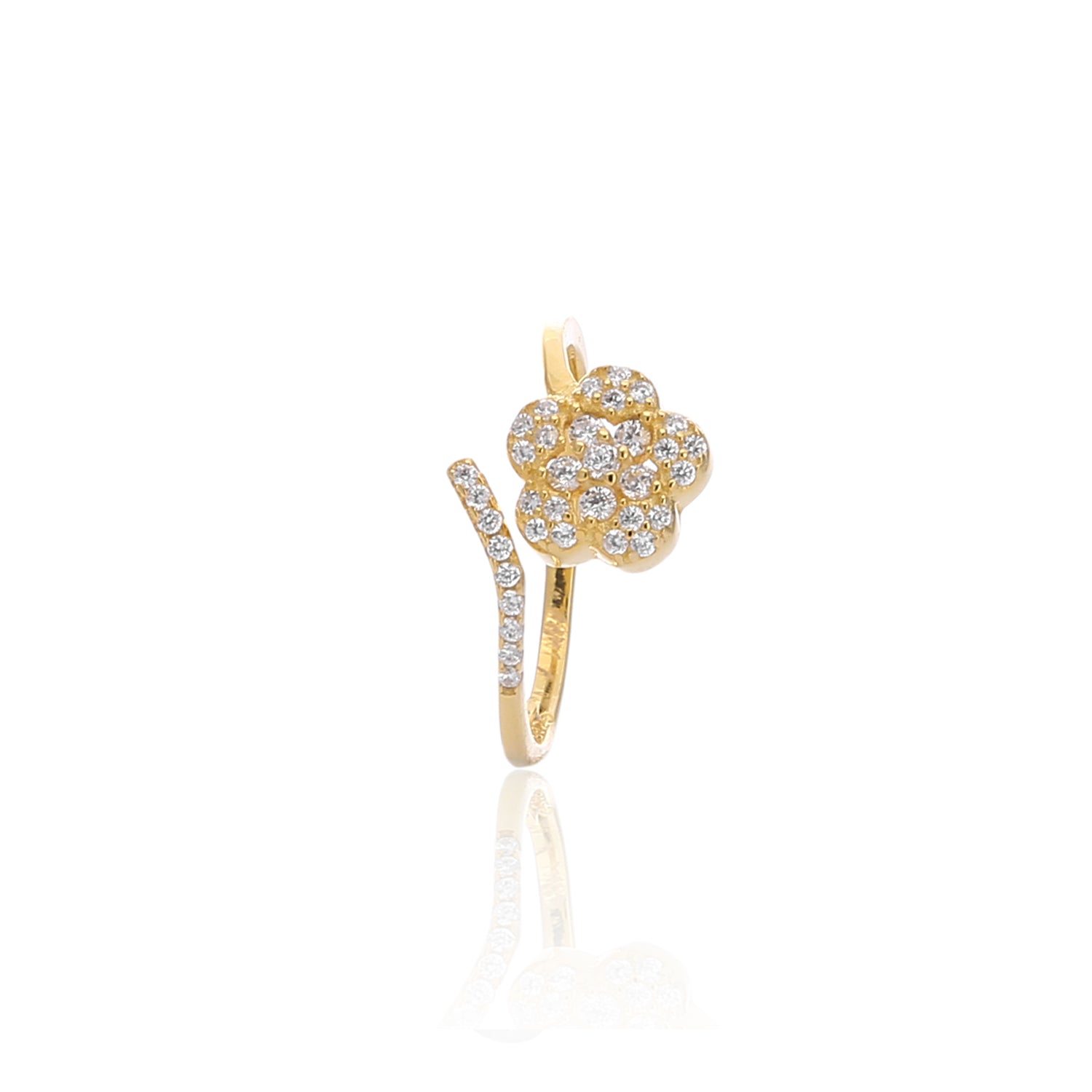 Dazzling Daisies Adjustable Ring - ARJWR1035GD ARCADIO