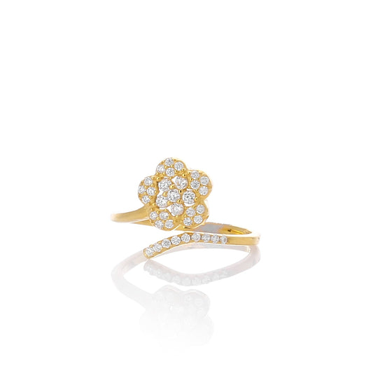 Dazzling Daisies Adjustable Ring - ARJWR1035GD ARCADIO