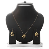 Endless Mother's Love Pendant Necklace and Earrings Set - ARJW1024GD ARCADIO