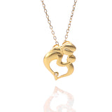 Endless Mother's Love Pendant Necklace and Earrings Set - ARJW1024GD ARCADIO