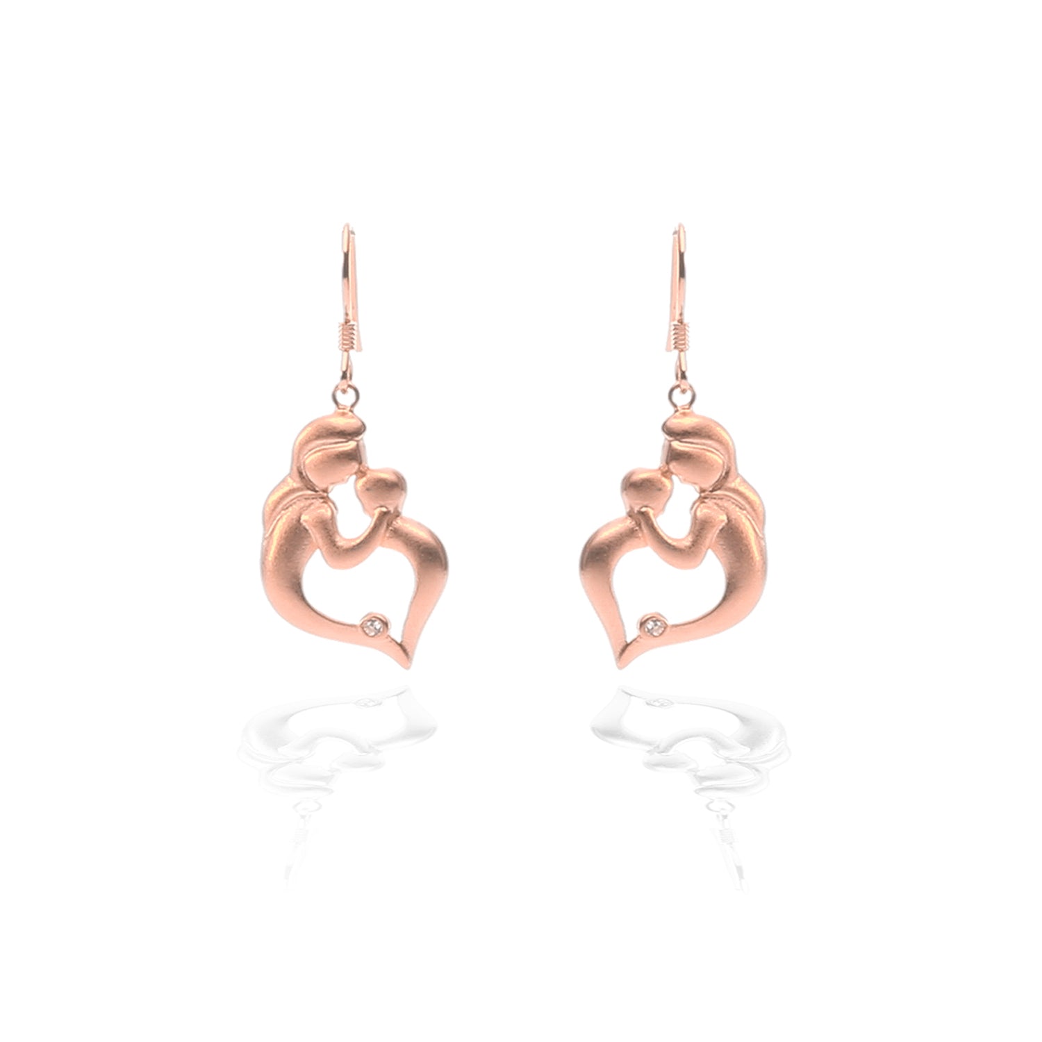 Endless Mother's Love Pendant Necklace and Earrings Set - ARJW1024RG ARCADIO
