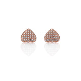 Eternal Heart Elegance Drop Pendant Necklace & Earring  Set - ARJW1020RG ARCADIO