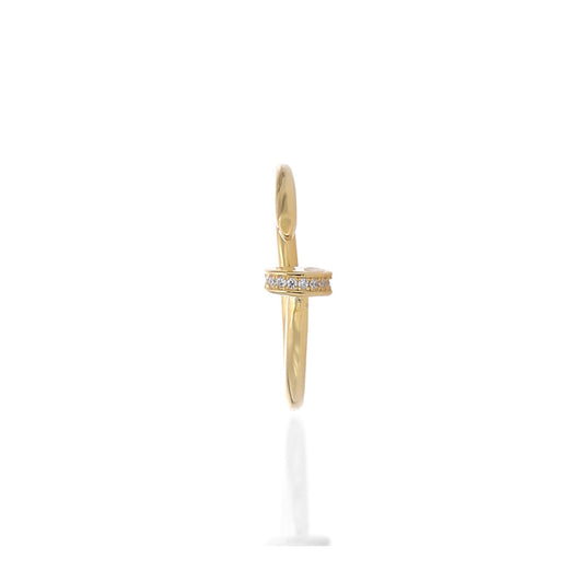 Fashionable Gap Midi Adjustable Ring - ARJWR1043GD ARCADIO