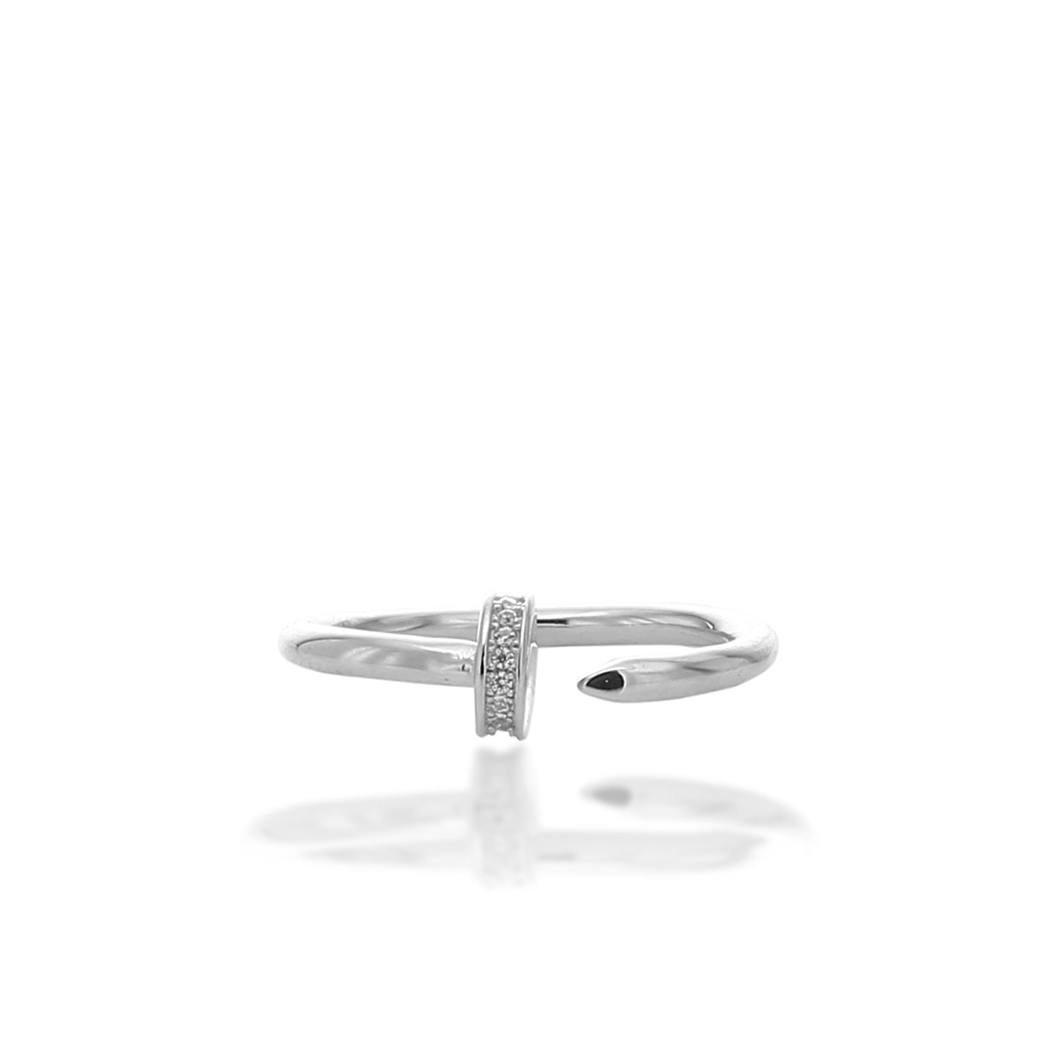 Fashionable Gap Midi Adjustable Ring - ARJWR1043RD ARCADIO