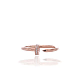 Fashionable Gap Midi Adjustable Ring - ARJWR1043RG ARCADIO