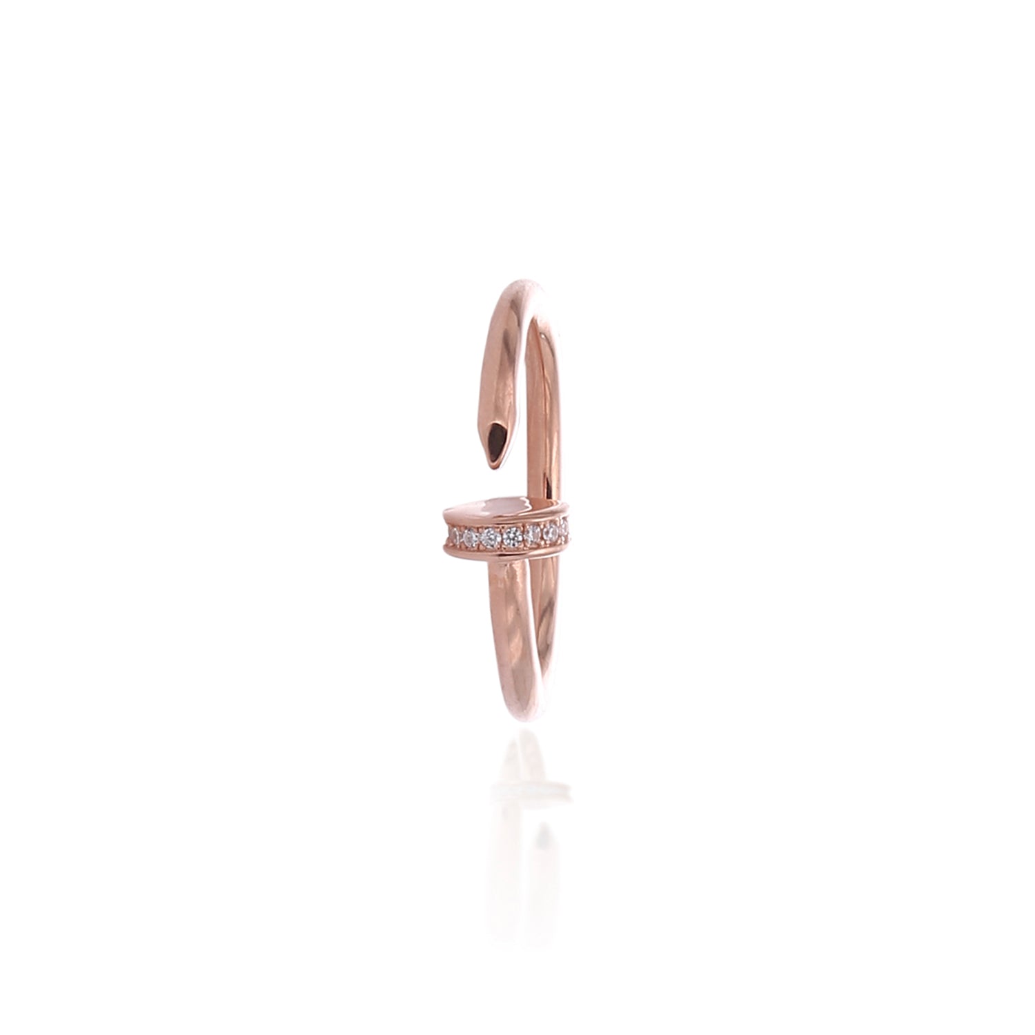 Fashionable Gap Midi Adjustable Ring - ARJWR1043RG ARCADIO