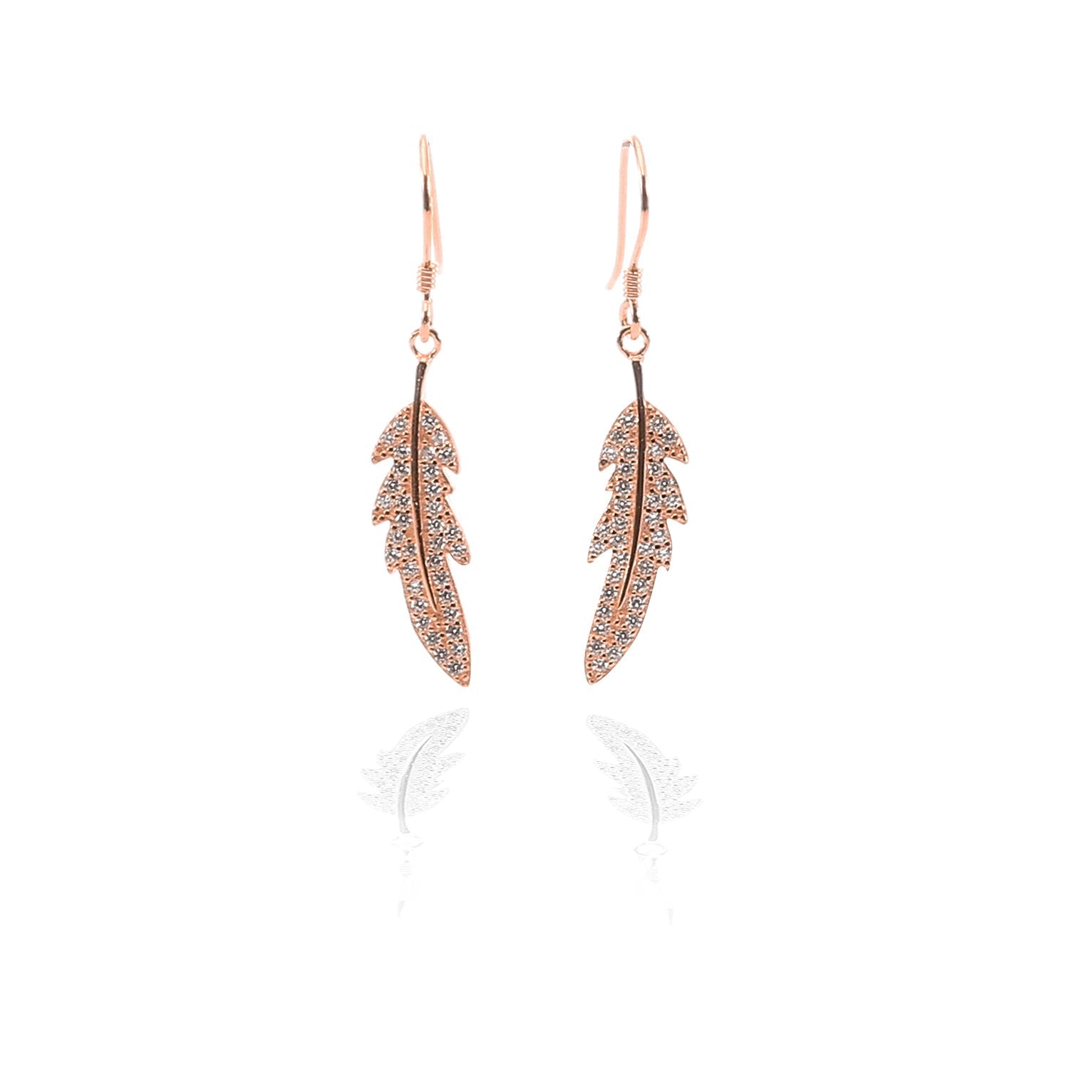 Feather necklace and best sale earring set