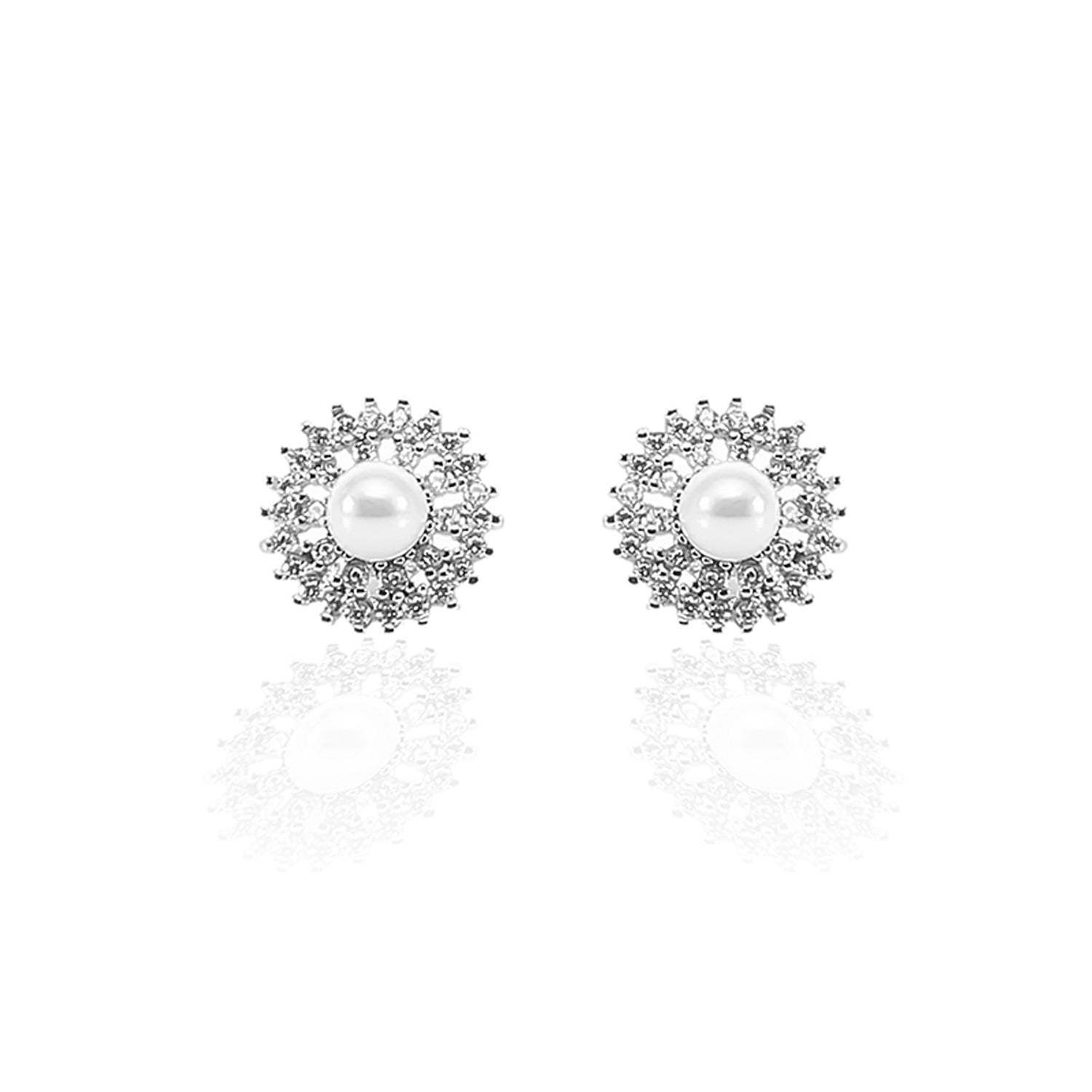 Freshwater White Pearl Pendant and Earrings Set - ARJW1002RD ARCADIO