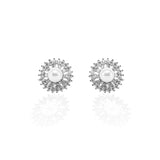 Freshwater White Pearl Pendant and Earrings Set - ARJW1002RD ARCADIO