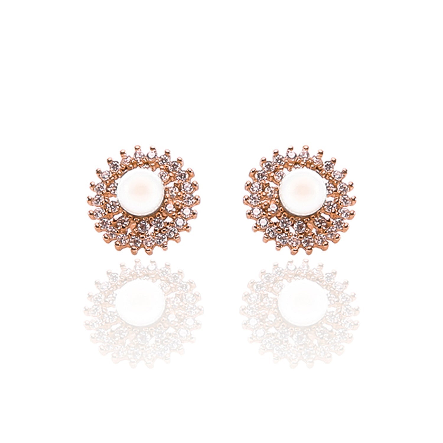 Freshwater White Pearl Pendant and Earrings Set - ARJW1002RG ARCADIO
