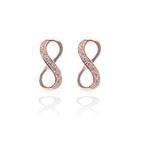 Infinite Love Pendant Necklace and Earrings Set - ARJW1023RG ARCADIO