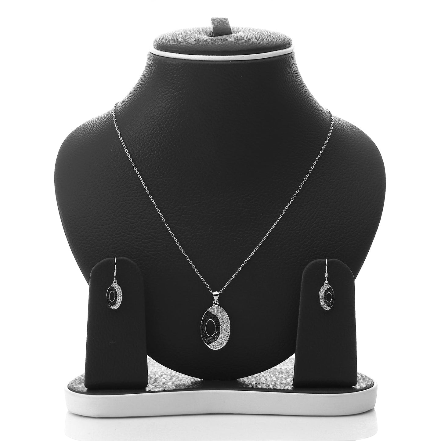 Juno Pendant Necklace and Earrings Set - ARJW1018RD ARCADIO