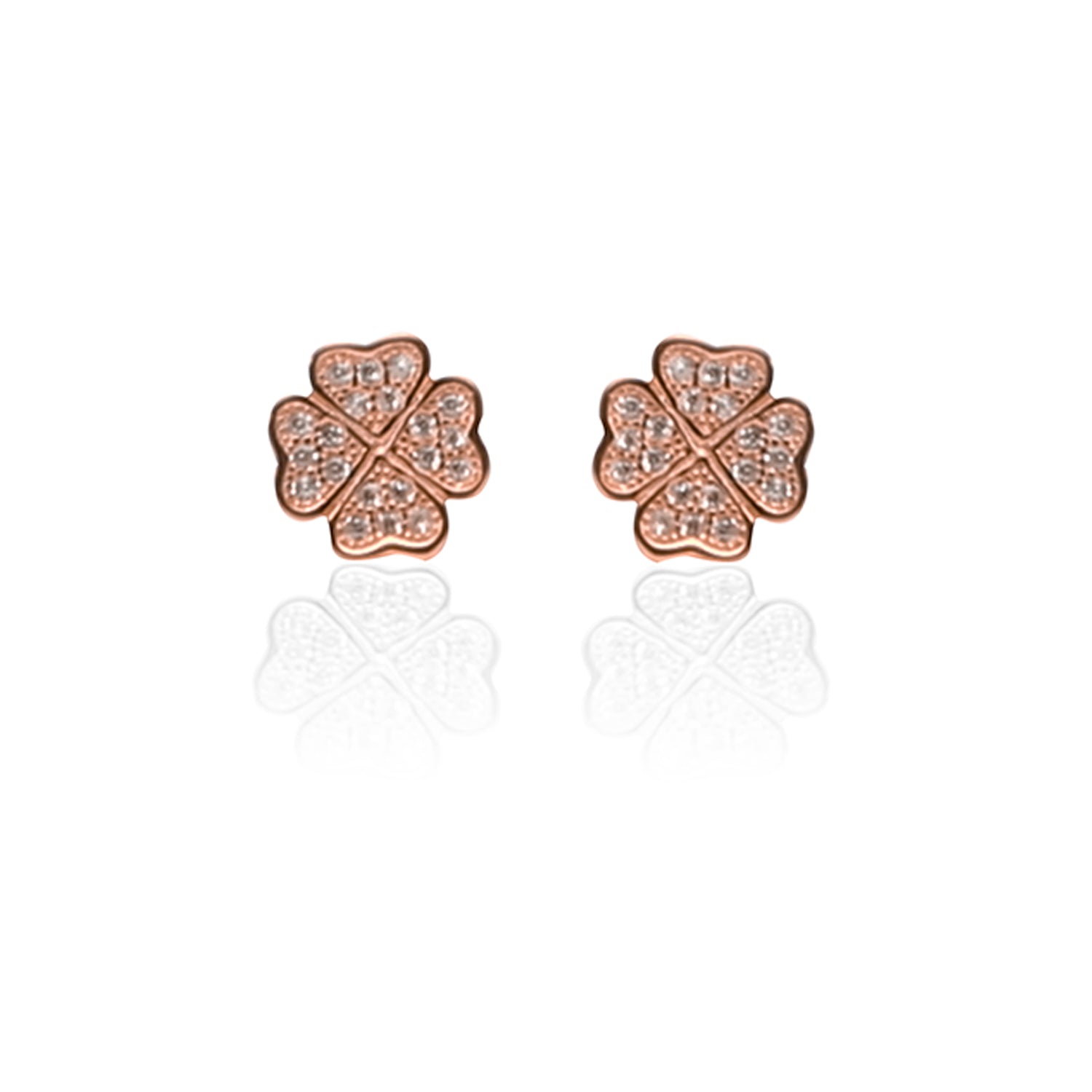 Key to My Heart Pendant Necklace and Earrings Set - ARJW1012RG ARCADIO