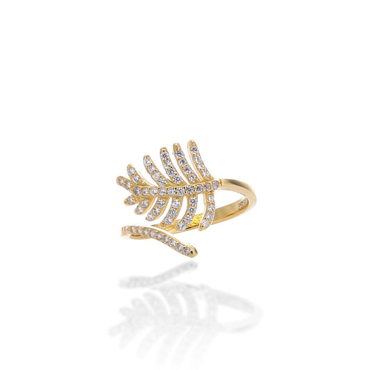 Light As a Feather Adjustable Ring - ARJWR1041GD ARCADIO