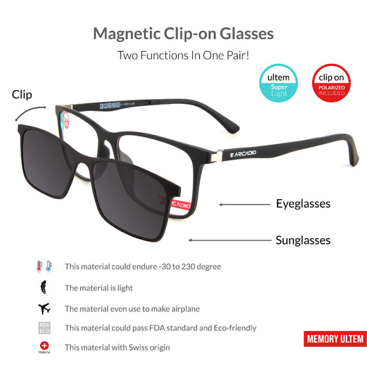 Magnetic Clip-on Glasses SE780 ARCADIO