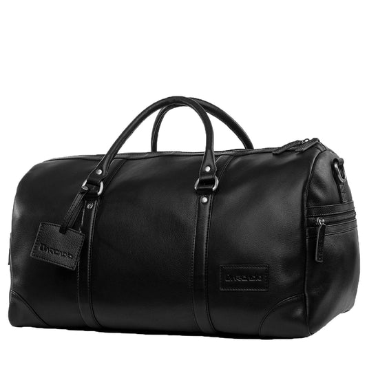 ON THE MOVE Premium Weekender Leather Bag - ARDB1001BK ARCADIO