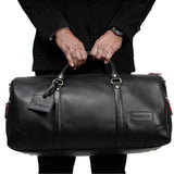 ON THE MOVE Premium Weekender Leather Bag - ARDB1001BK ARCADIO